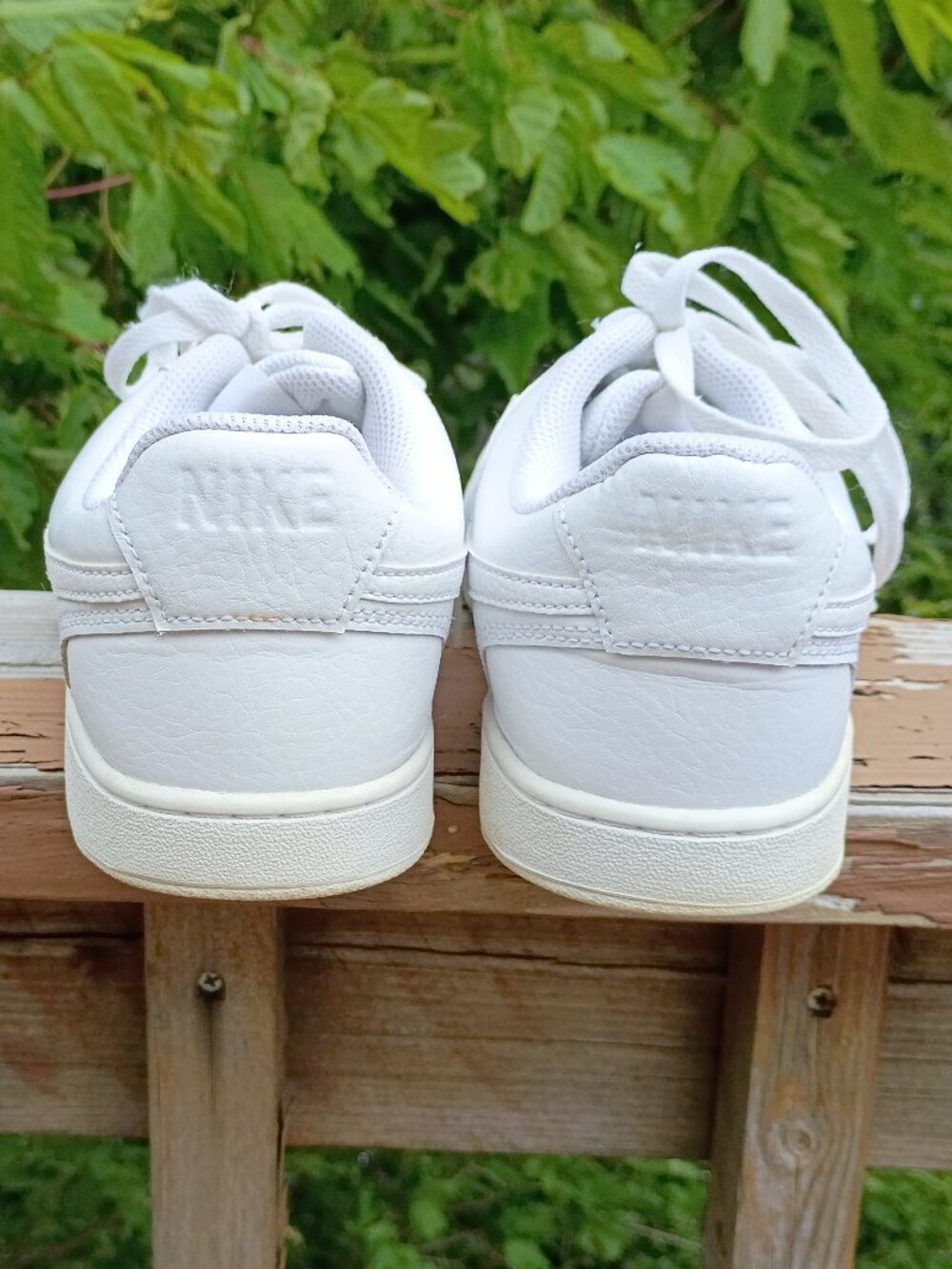 Nike white Court Vision sneakers sz 10 - Picture 4 of 11